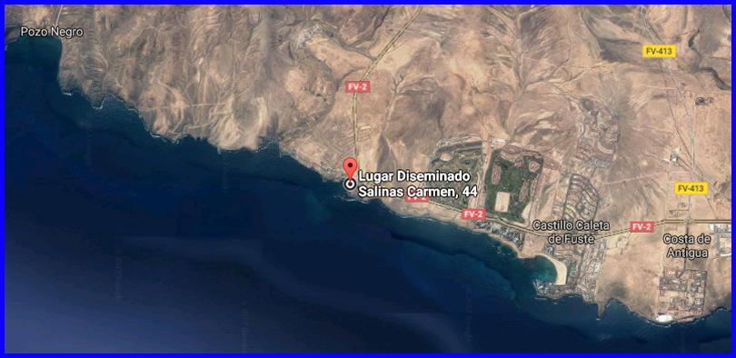 Mapa de Playa Salinas del Carmen