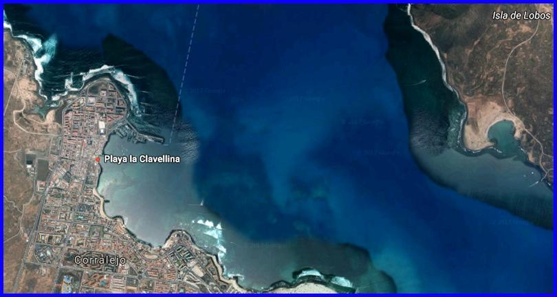 Mapa de Playa las Clavelinas