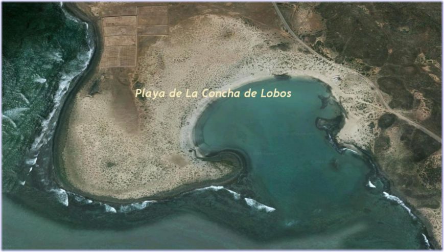 Mapa de Playa La Concha (Islote de Lobos)