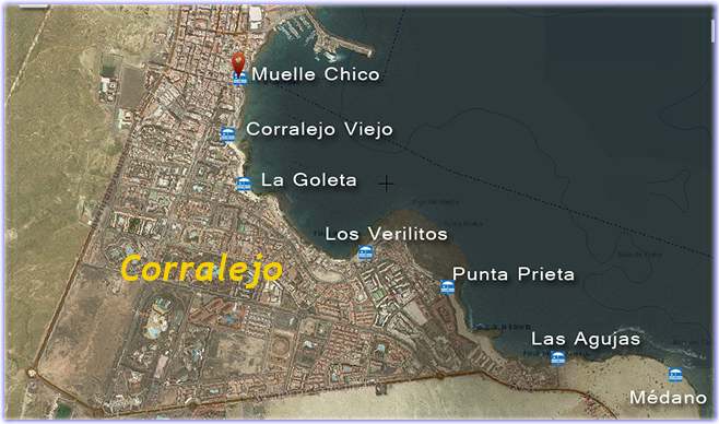 Mapa de Playa Corralejo Viejo