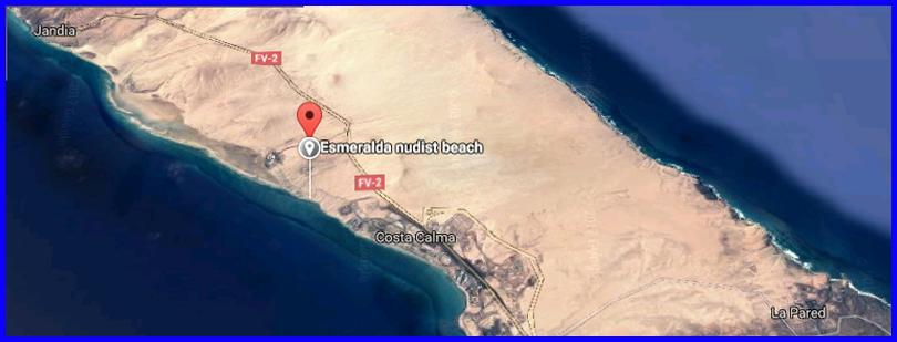 Mapa de Playa Esmeralda
