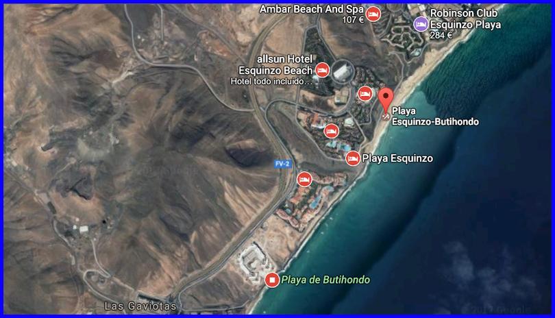 Mapa de Playa de Butihondo – Esquinzo