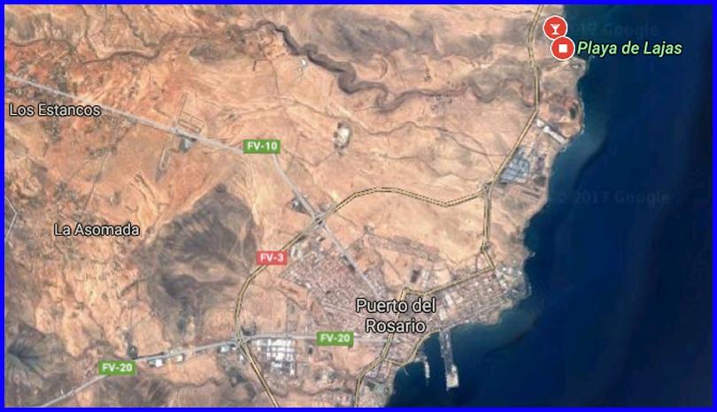 Mapa de Playa de Puerto Lajas